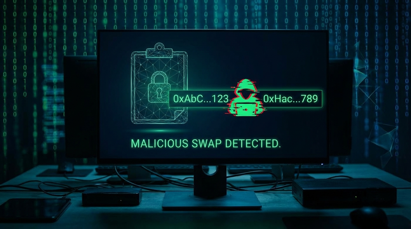 هجمات اختطاف الحافظة (Clipboard Hijacking) في العملات المشفرة: كيف يمكن لعملية نسخ ولصق أن تفرغ محفظتك